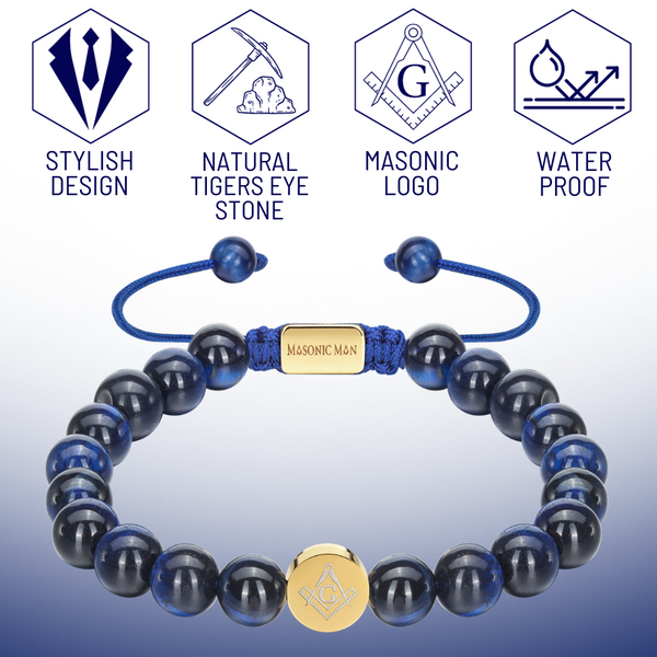 MasonicMan Masonic Men's Pure Copper Magnetic Adjustable Bracelet