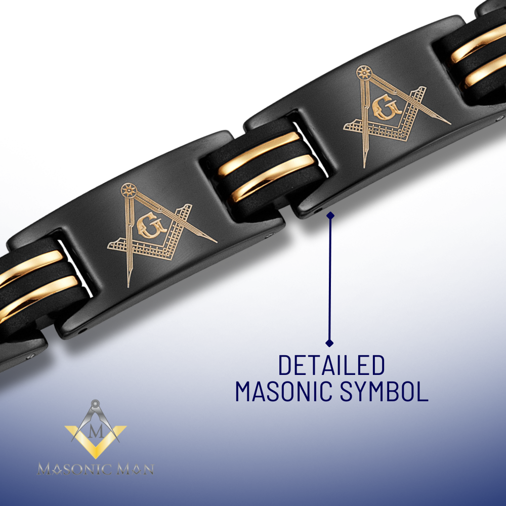 MasonicMan Magnetic Titanium Bracelet