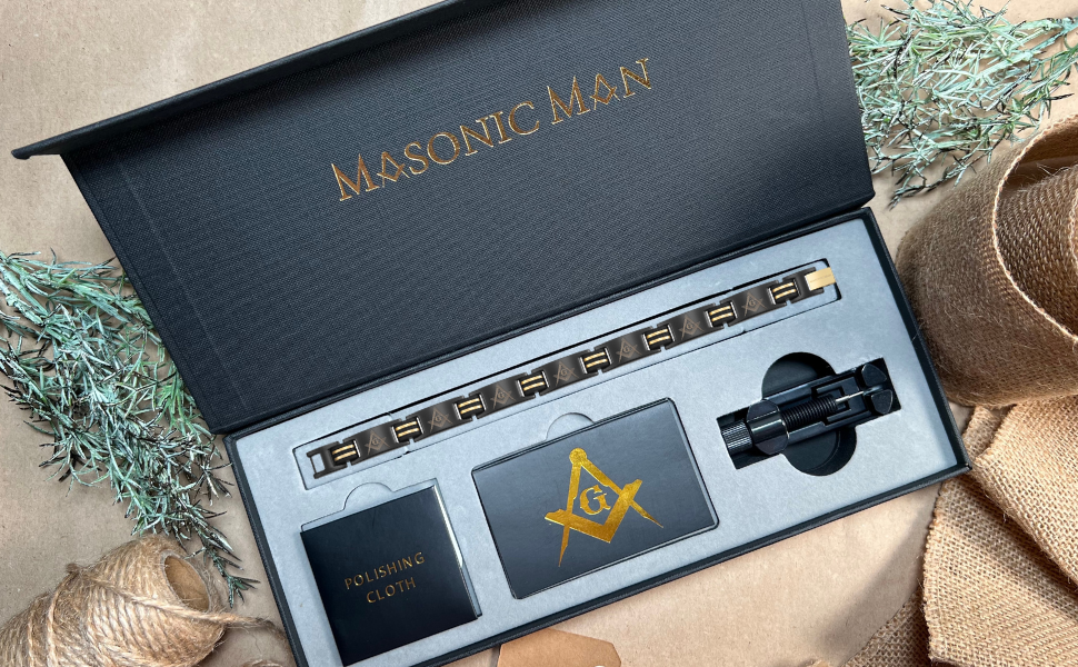 MasonicMan Magnetic Titanium Bracelet
