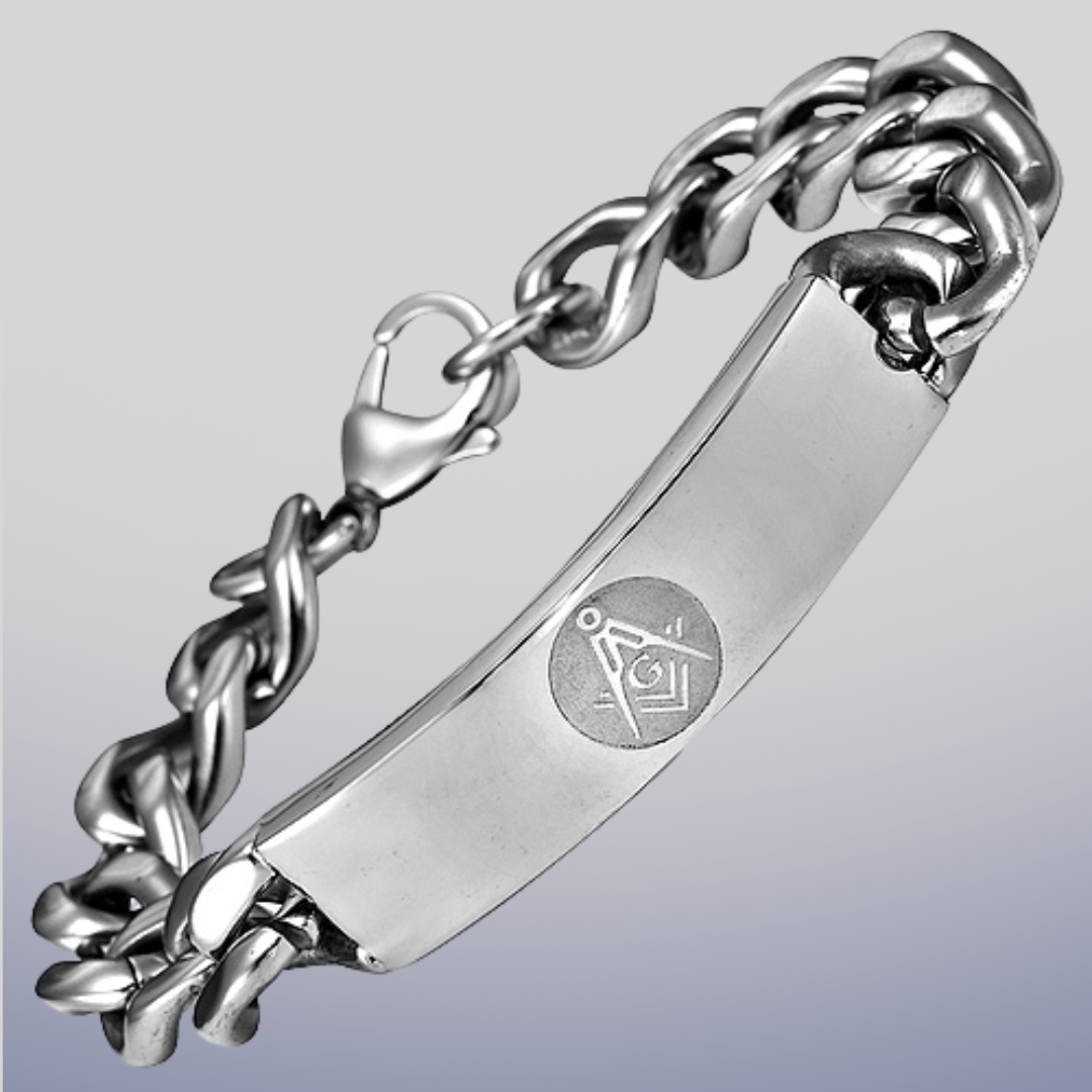 MASONIC TITANIUM CHAIN BRACELET