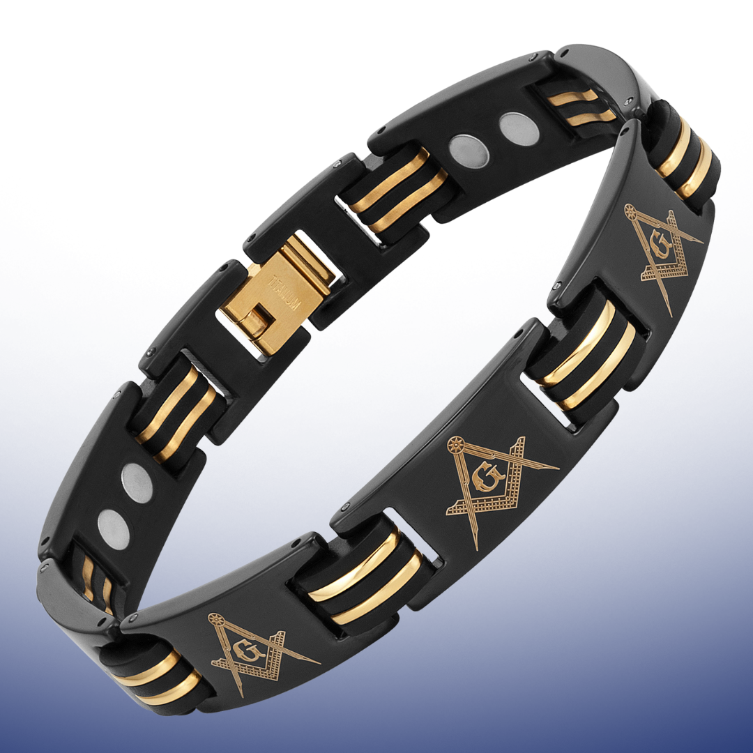 MasonicMan Magnetic Titanium Bracelet