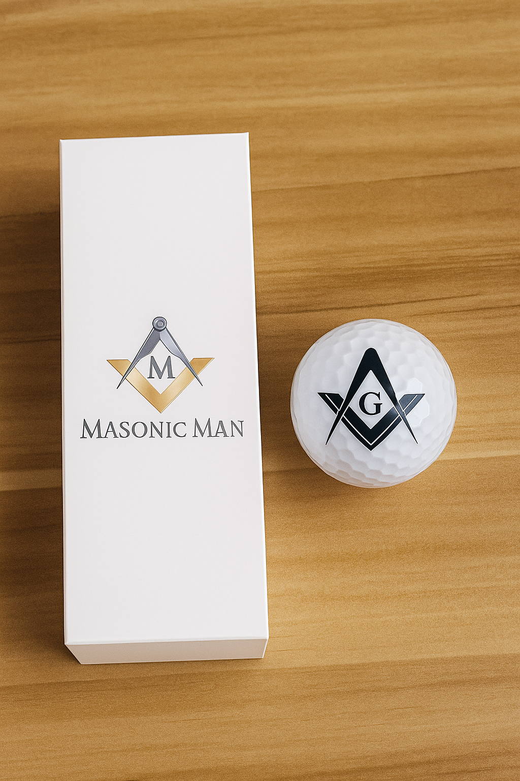 MasonicMan Masonic Logo Golf Ball 3 Pack