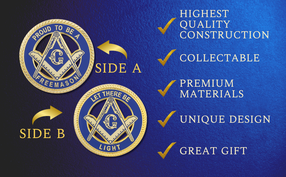 MasonicMan Coin PROUD TO BE A FREEMASON