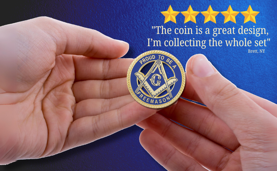 MasonicMan Coin PROUD TO BE A FREEMASON