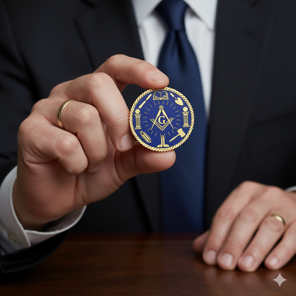 MasonicMan Coin Bound by symbols | United as brothers