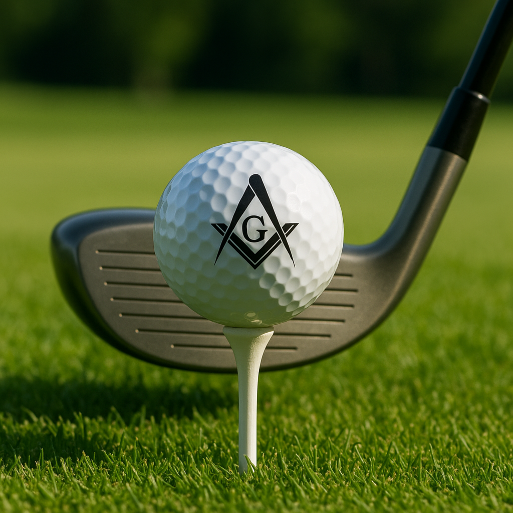 MasonicMan Masonic Logo Golf Ball 3 Pack