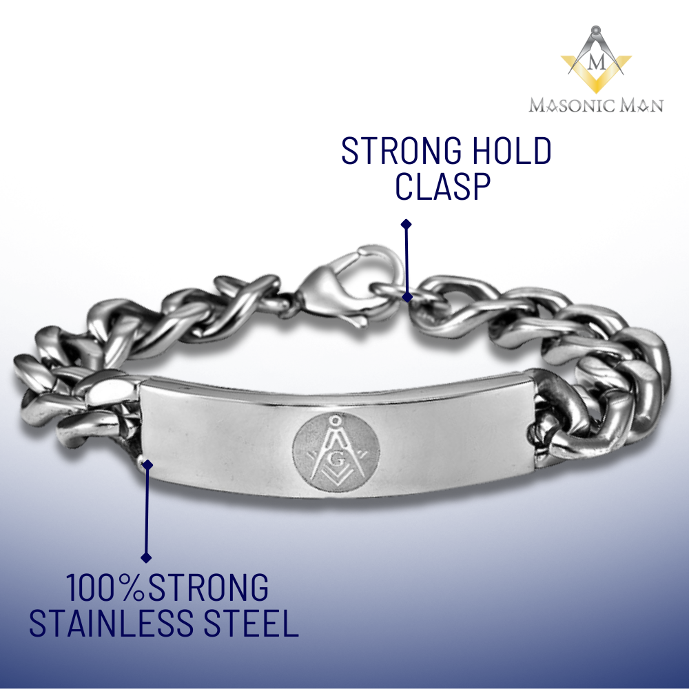 MASONIC TITANIUM CHAIN BRACELET