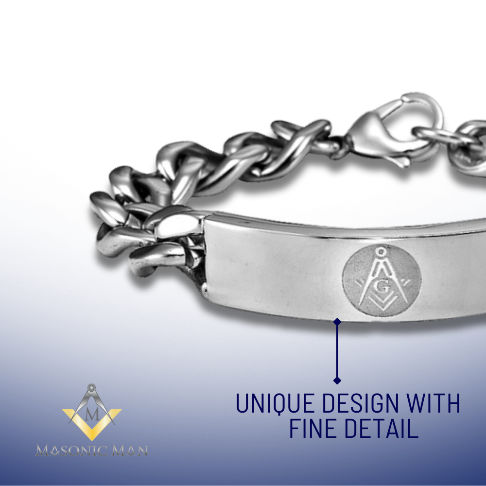 MASONIC TITANIUM CHAIN BRACELET