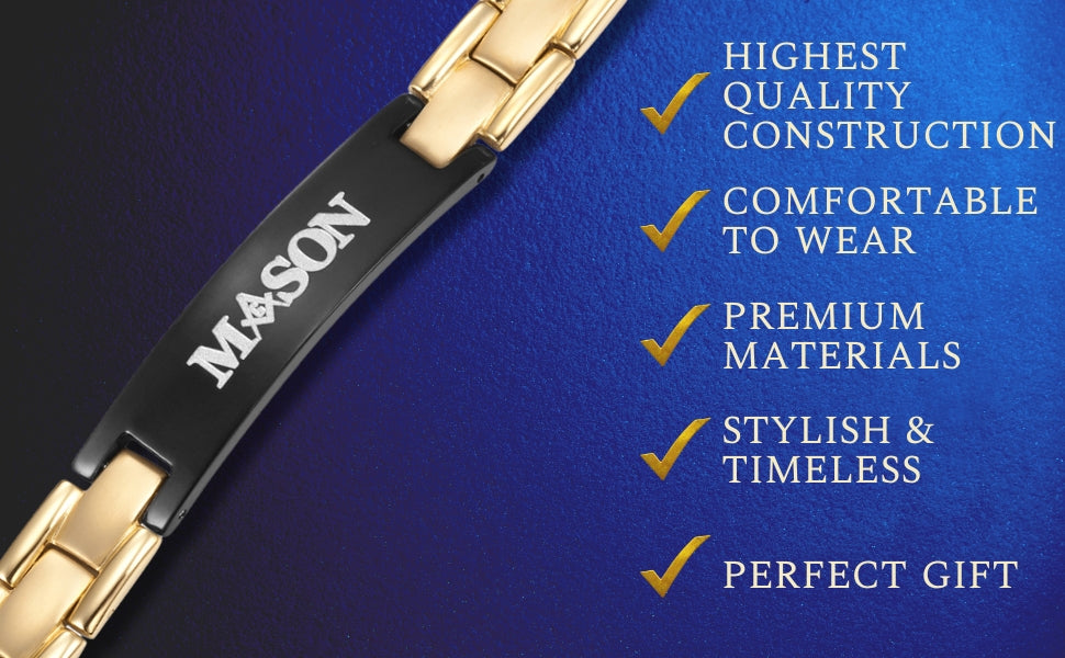 Masonic Mens Bracelet MASON