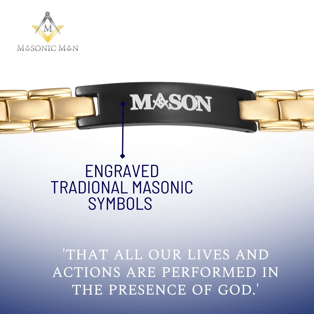 Masonic Mens Bracelet MASON