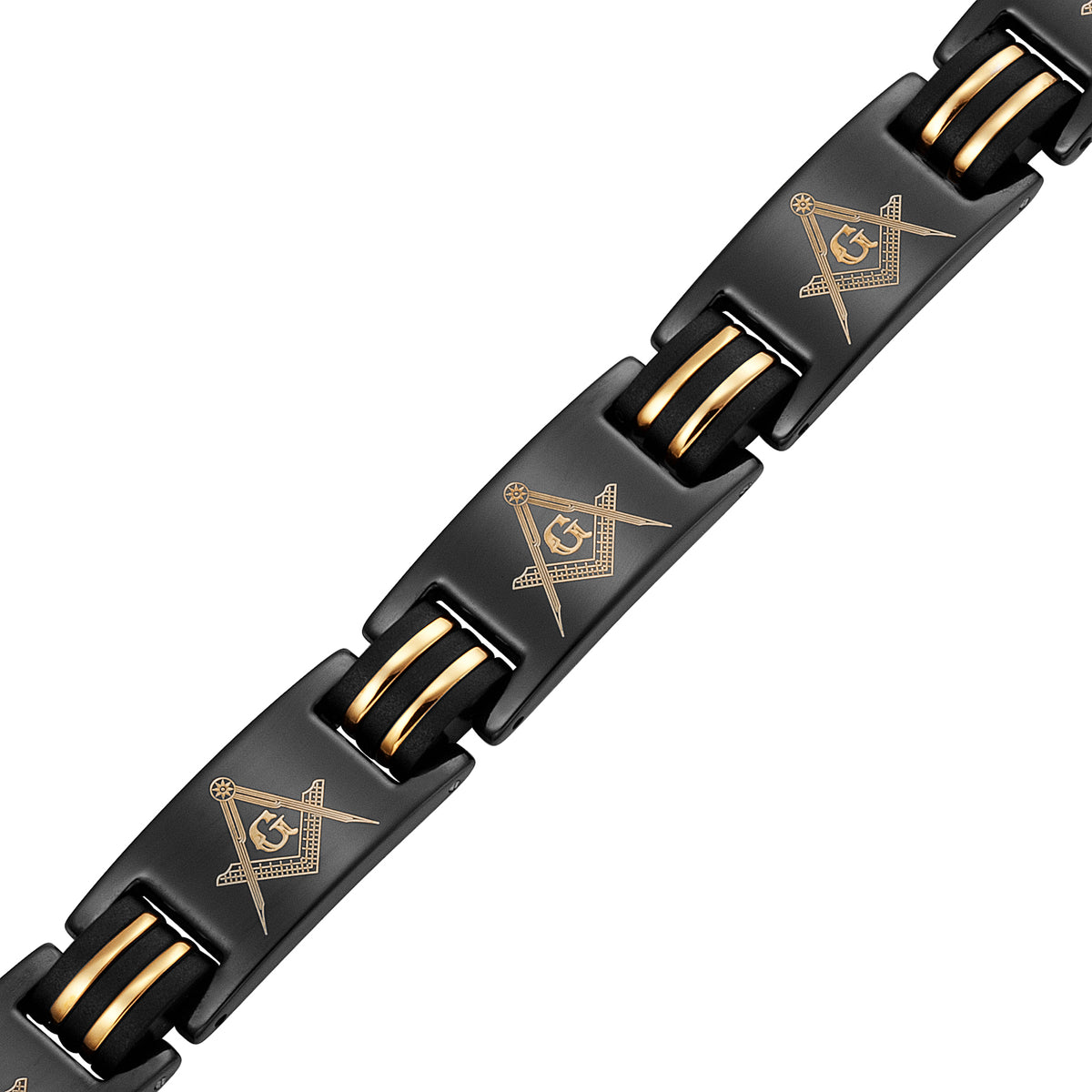 MasonicMan Magnetic Titanium Bracelet