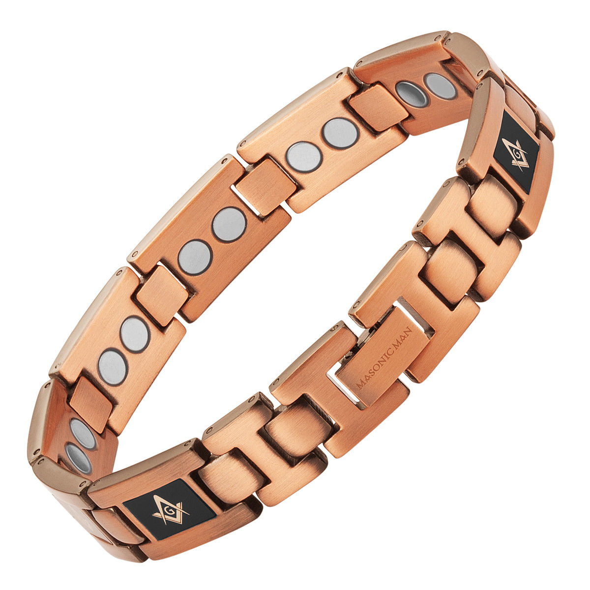 Mens Masonic Bracelet Copper