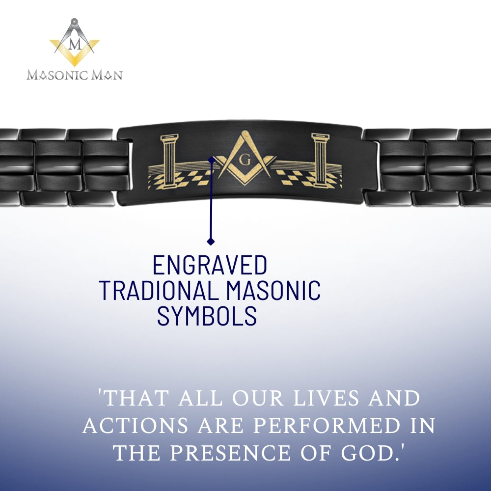 Mens Masonic Bracelet