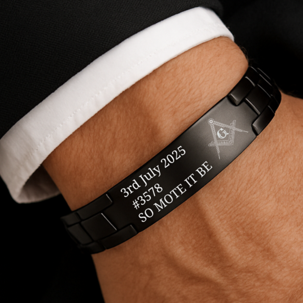 My Masonic Journey | Personalised Engraved Bracelet