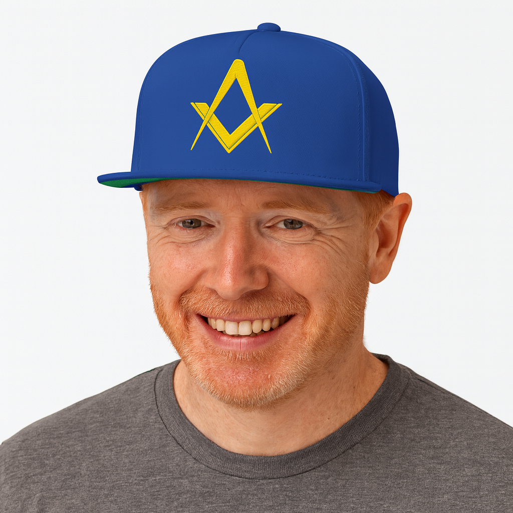 Freemasons So Mote It Be hat- Snapback Blue/gold