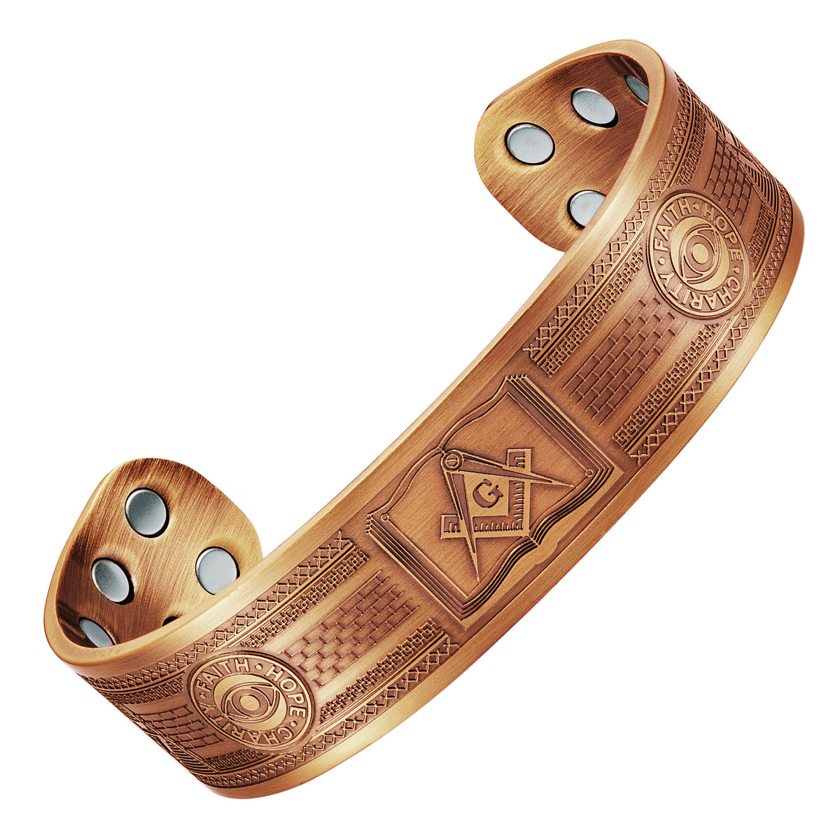 MasonicMan S&amp;C on Bible Pure Copper Bangle Bracelet